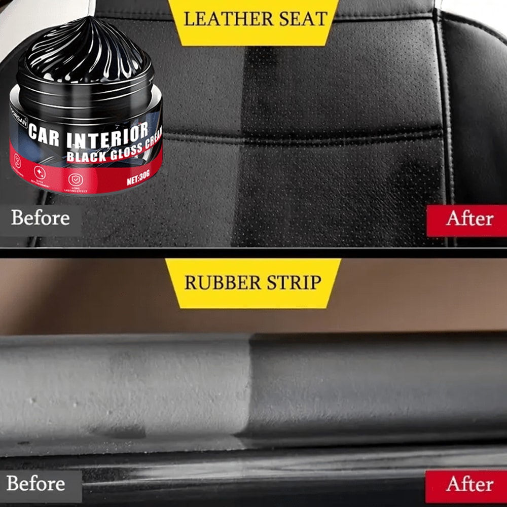 Ultimate Tire Shine Wax Restores Faded Paint Protects From Cracks Enhances Car Interior Finish 4