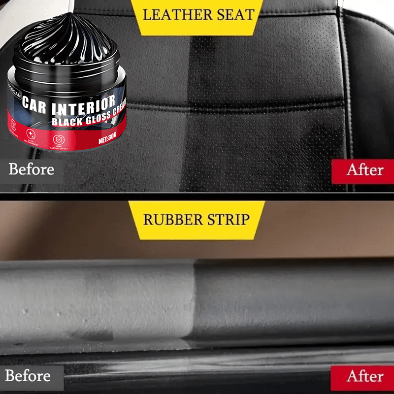 Ultimate Tire Shine Wax Restores Faded Paint Protects From Cracks Enhances Car Interior Finish 4