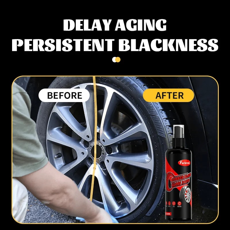 Car Tire Polish & Plastic Part Enhancer Durable Maintenance Coating for Tire Luster & Interior Refurbishment