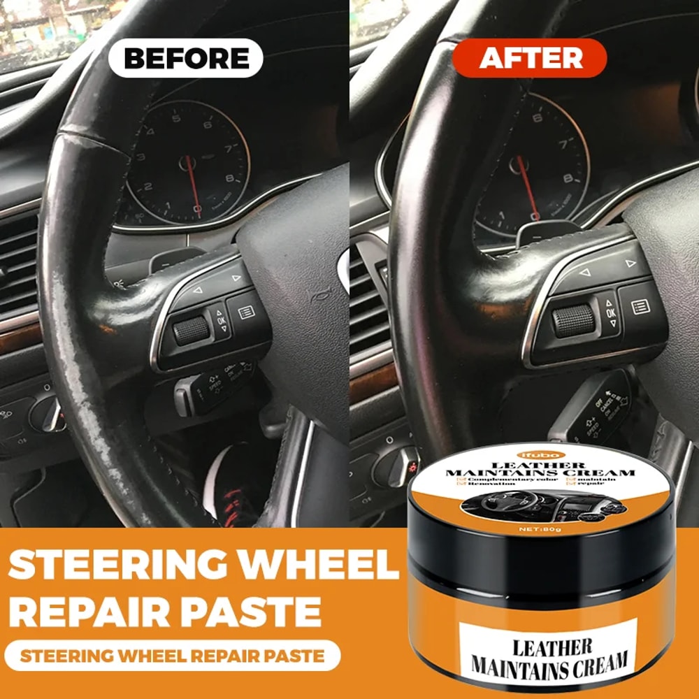 Imitation Leather Repair Paste for Car Seats and Steering Wheels Restore Faded or Damaged Leather