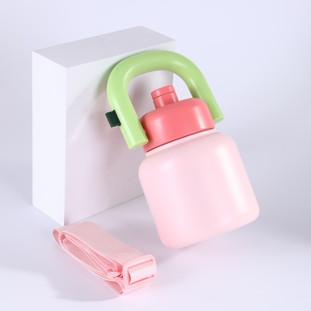 Dopamine Hand Held Kettle Stainless Steel Childrens Insulated Cup With Straw Large Capacity Cartoon 4