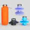 Collapsible Silicone Water Bottle Leakproof Reusable And Foldable Travel Bottle For Gym Hiking And 0