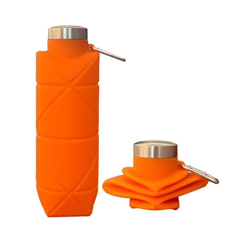 Collapsible Silicone Water Bottle Leakproof Reusable And Foldable Travel Bottle For Gym Hiking And 7