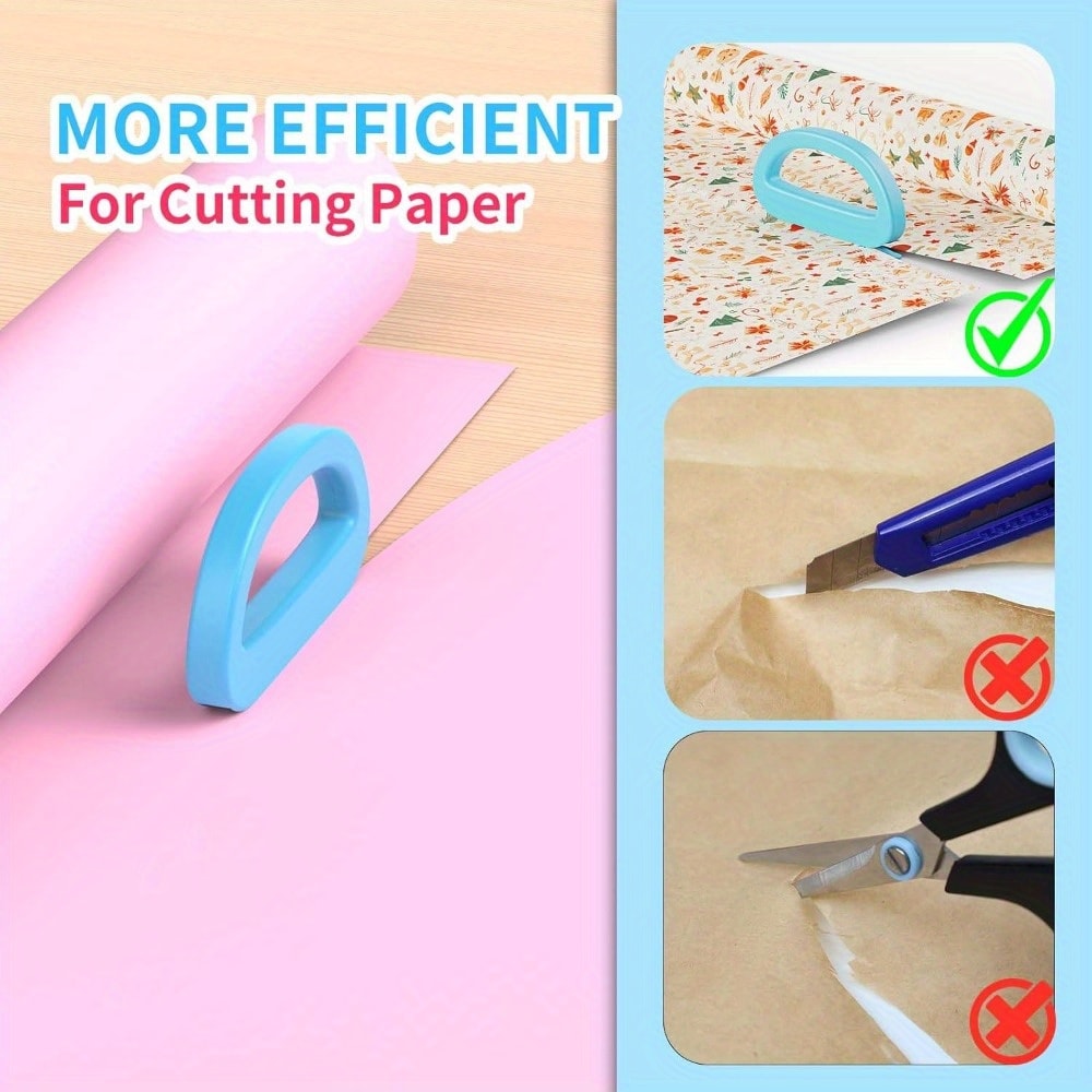 Portable DIY Gift Wrapping Paper Cutter Convenient Christmas Halloween Paper Trimmer For Offices A 3
