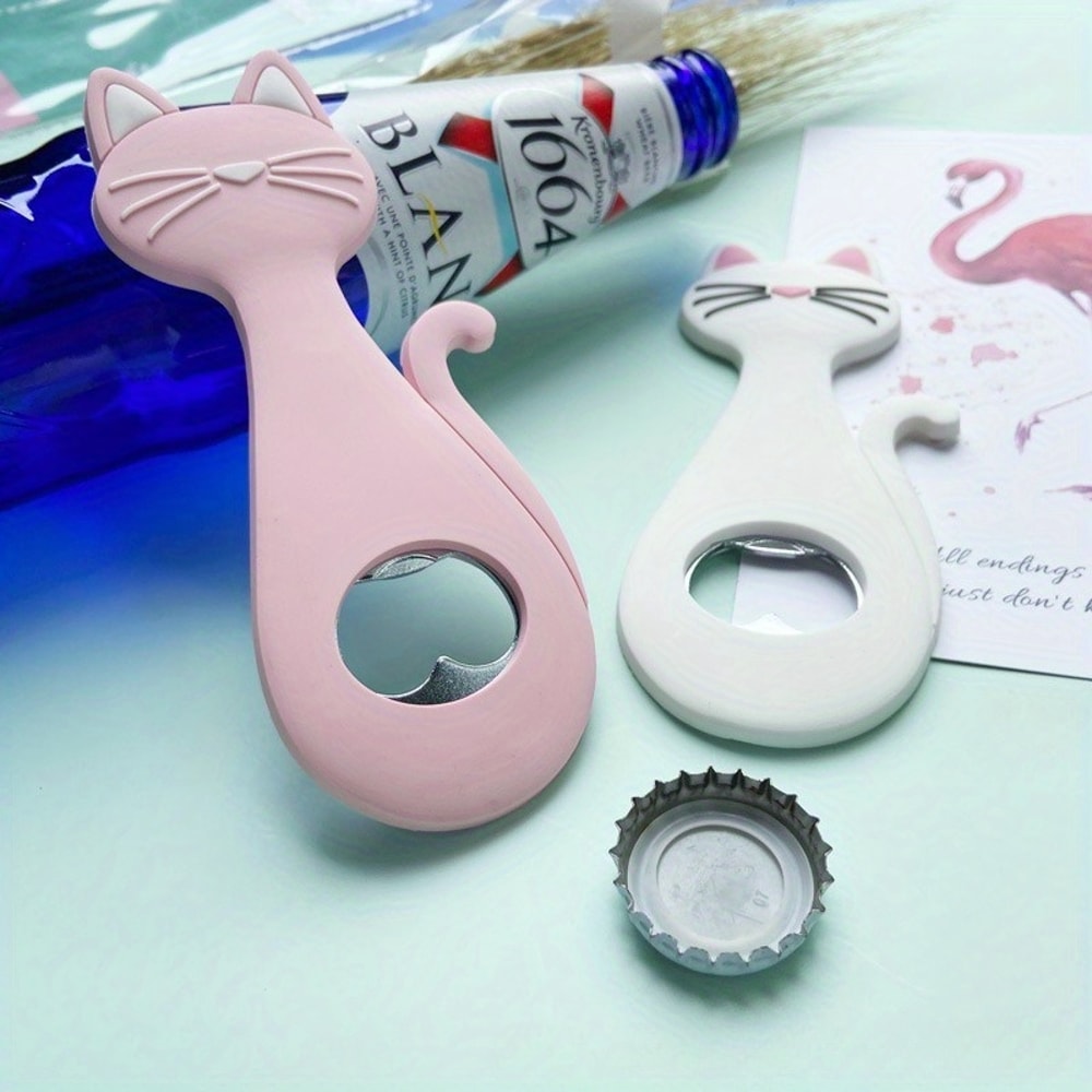 Magnetic Cat Bottle Opener And Refrigerator Decoration Cartoon Beer Opener With Strong Magnet 0