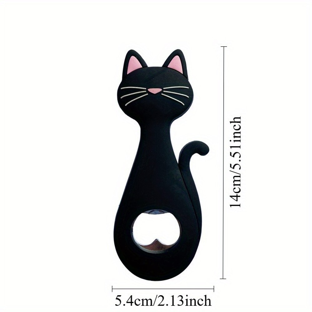 Magnetic Cat Bottle Opener And Refrigerator Decoration Cartoon Beer Opener With Strong Magnet 2