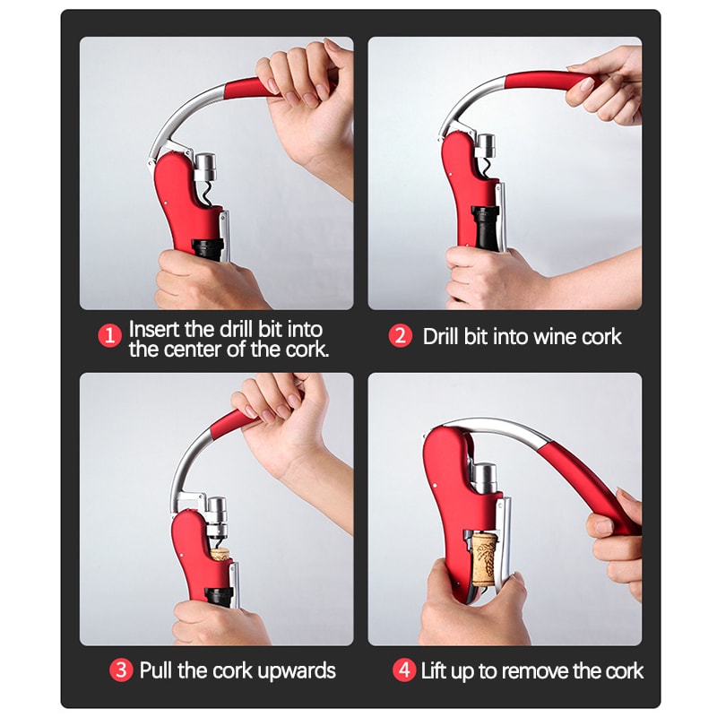 Creative Multifunctional Red Wine Bottle Opener Perfect for Parties & Bars