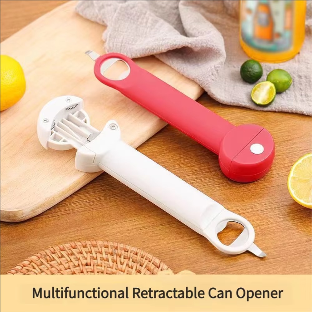 Portable Retractable Can Opener Skid Resistant Lid Opener For Beer Cans Glass Bottles 1