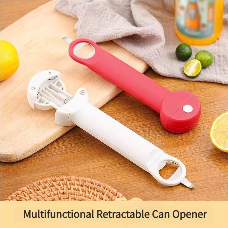 Portable Retractable Can Opener Skid Resistant Lid Opener For Beer Cans Glass Bottles 1