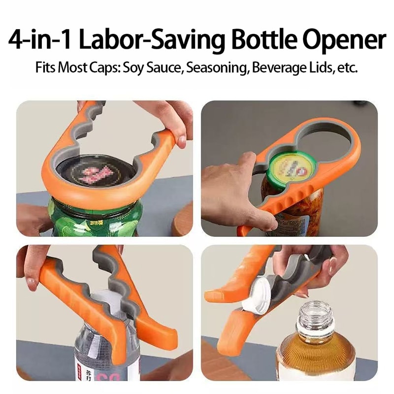 Effortless Jar and Bottle Opener Universal Easy Grip Lid Opener for Kitchen Use