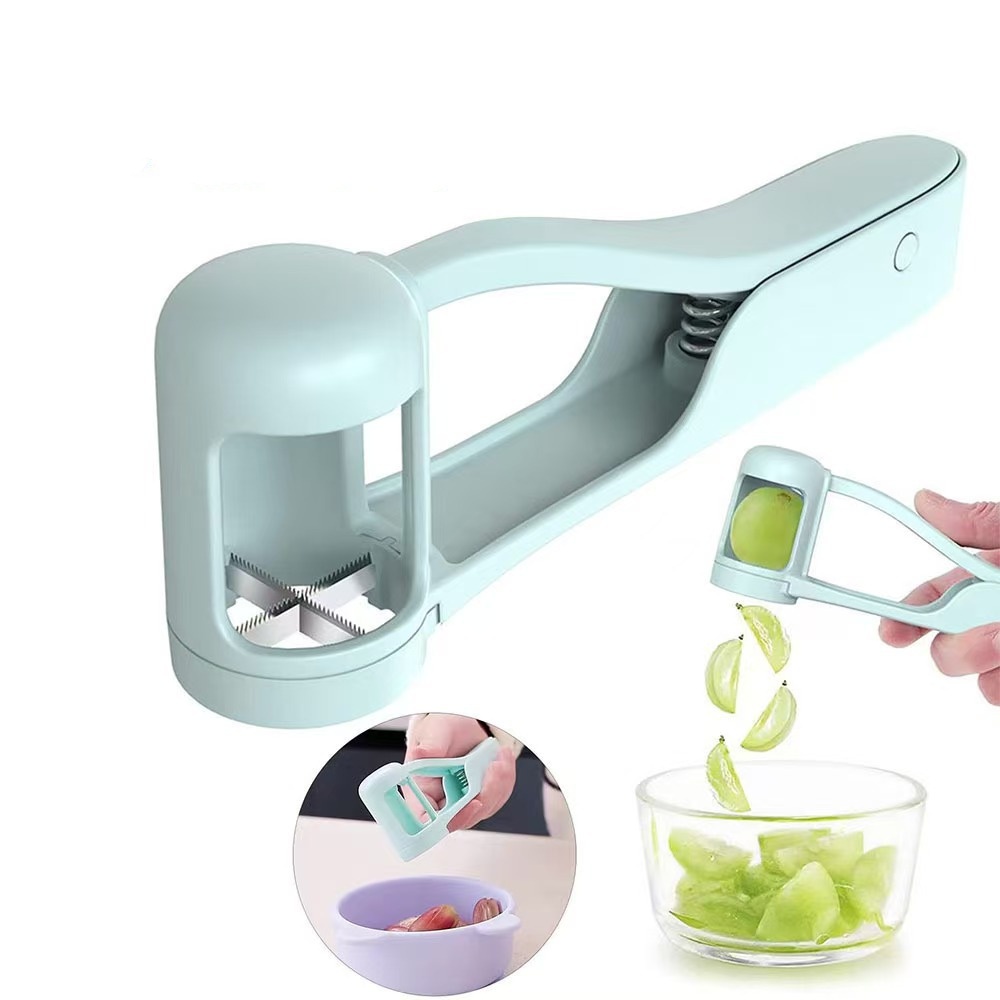Fruit Slicer Cutter for Toddlers Grape & Cherry Tomato Fruit Salad Splitter