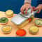 Multifunctional Vegetable Slicer and Grater Set Interchangeable Blades Manual Kitchen Tool