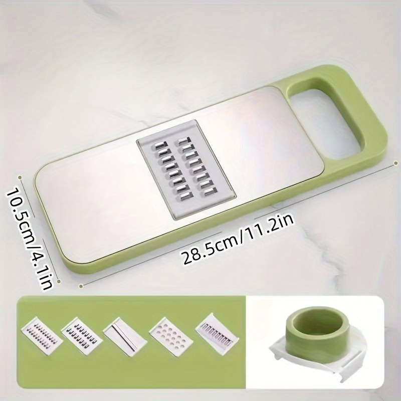 Multifunctional Vegetable Slicer and Grater Set Interchangeable Blades Manual Kitchen Tool