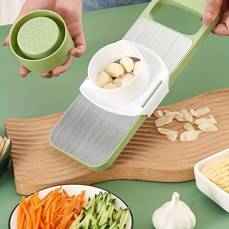 Multifunctional Vegetable Slicer and Grater Set Interchangeable Blades Manual Kitchen Tool
