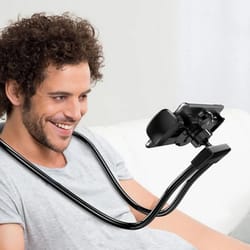 flexible neck mobile phone holder hands free stand for phones and tablets