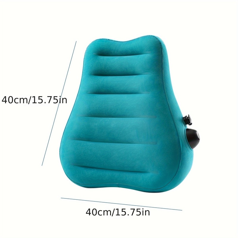 Ergonomic Inflatable Lumbar Support Pillow for Back Comfort During Travel