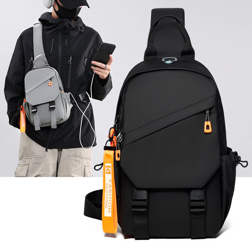Waterproof Crossbody Sling Bag Compact Mens Chest Messenger Backpack For Travel Hiking Outdoor Adv 0