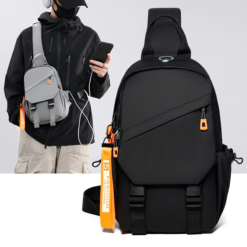 Waterproof Crossbody Sling Bag Compact Mens Chest Messenger Backpack For Travel Hiking Outdoor Adv 0