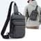Large Capacity Waterproof Sling Bag for Men Durable Nylon Crossbody Chest Pack for Work & Travel