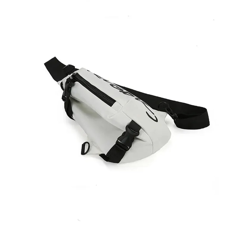 Stylish Nylon Chest Bag for Men and Women Trendy Sports Crossbody Sling Shoulder Bag