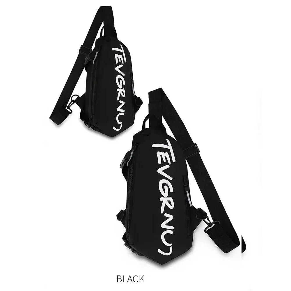 Stylish Nylon Chest Bag for Men and Women Trendy Sports Crossbody Sling Shoulder Bag