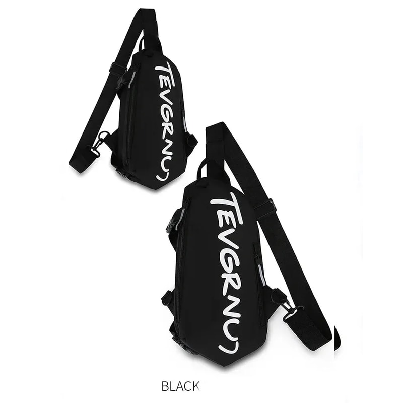 Stylish Nylon Chest Bag for Men and Women Trendy Sports Crossbody Sling Shoulder Bag