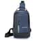 Mens Multi Functional Chest Bag with USB Charging Port Ideal for Commuting Business and Sports