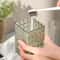 Reusable Toothbrush Holder and Mouthwash Cup Transparent Portable Tumbler for Couples Bathroom Accessories