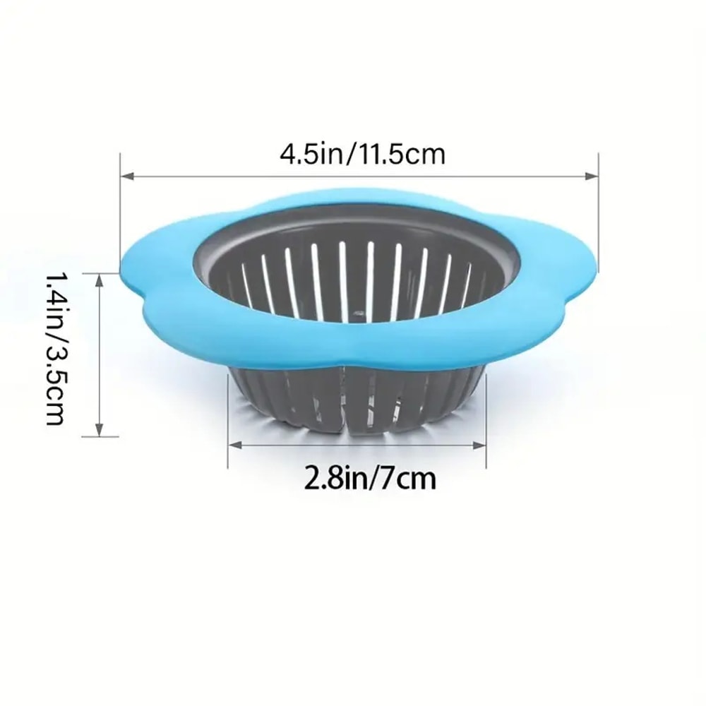 Silicone Kitchen Sink Strainer Anti Clog Drain Filter for Diameter Drains Prevents Clogs and Blockages
