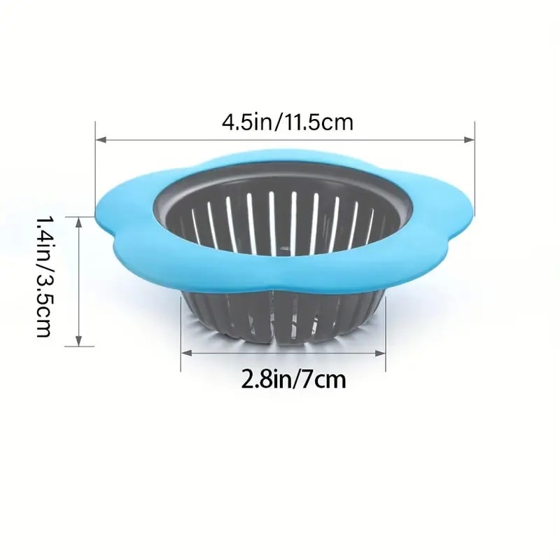 Silicone Kitchen Sink Strainer Anti Clog Drain Filter for Diameter Drains Prevents Clogs and Blockages