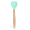 Heart Shaped Silicone Stirring Spoon with Wooden Handle Nonstick Ice Cream Scoop for Baking & Cooking