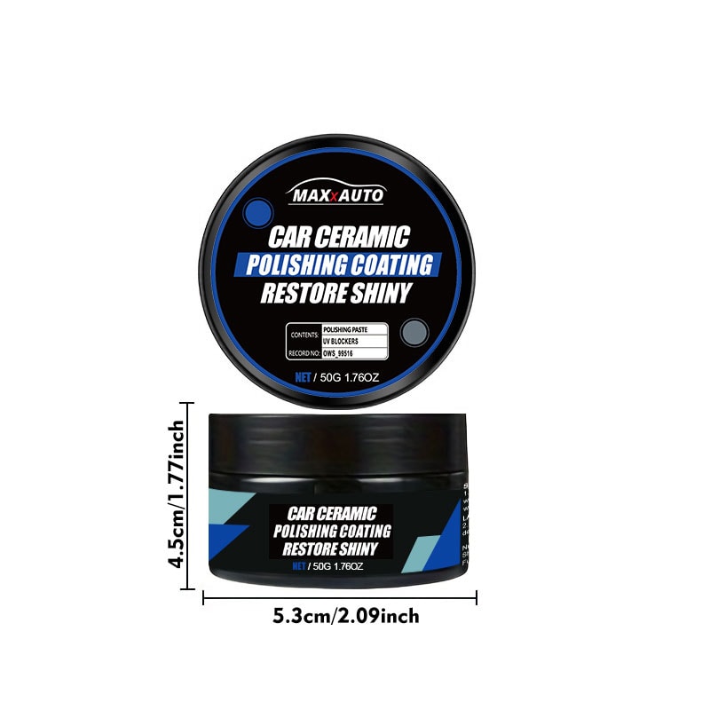 Ceramic Car Wax Scratch Repair Polish For Hydrophobic Shine 2