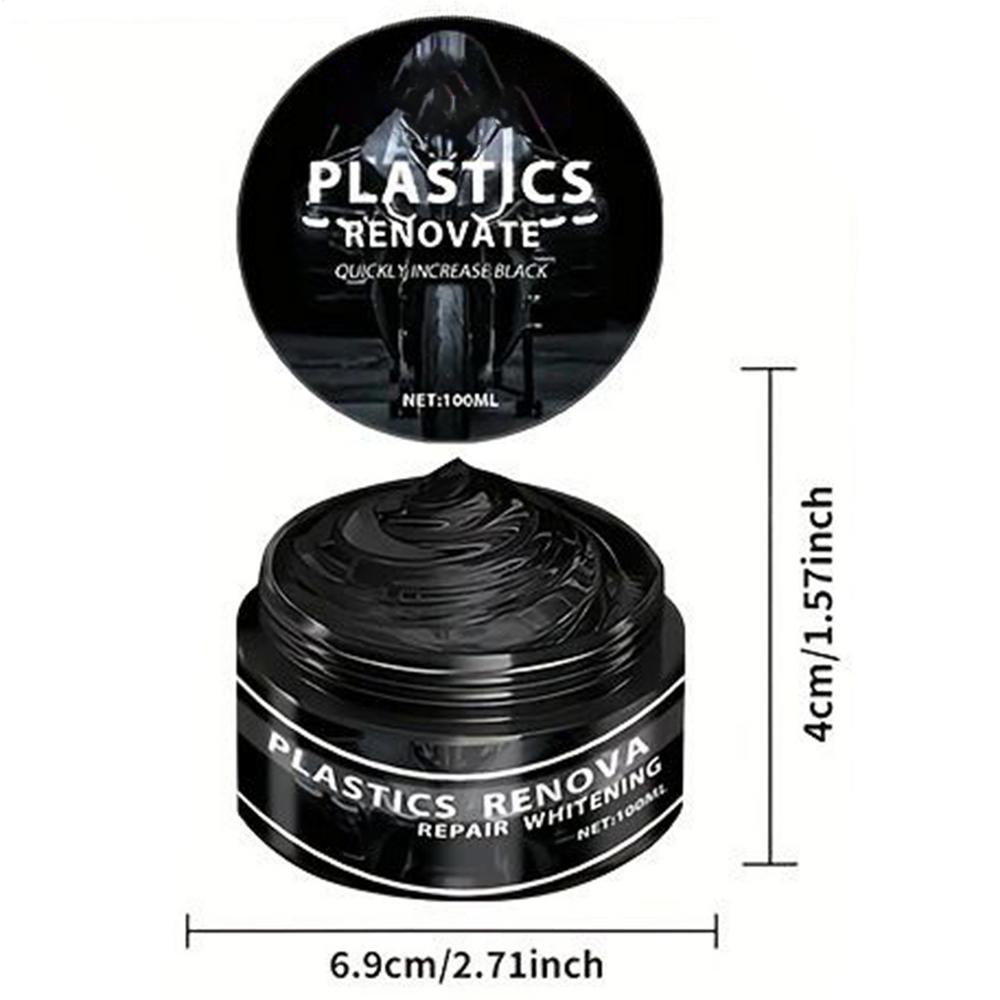 Black Trim Restorer For Cars Fast Drying Plastic And Rubber Shine Protector 5