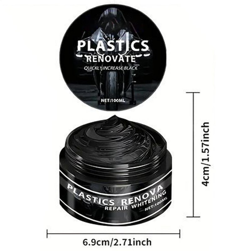 Black Trim Restorer For Cars Fast Drying Plastic And Rubber Shine Protector 5