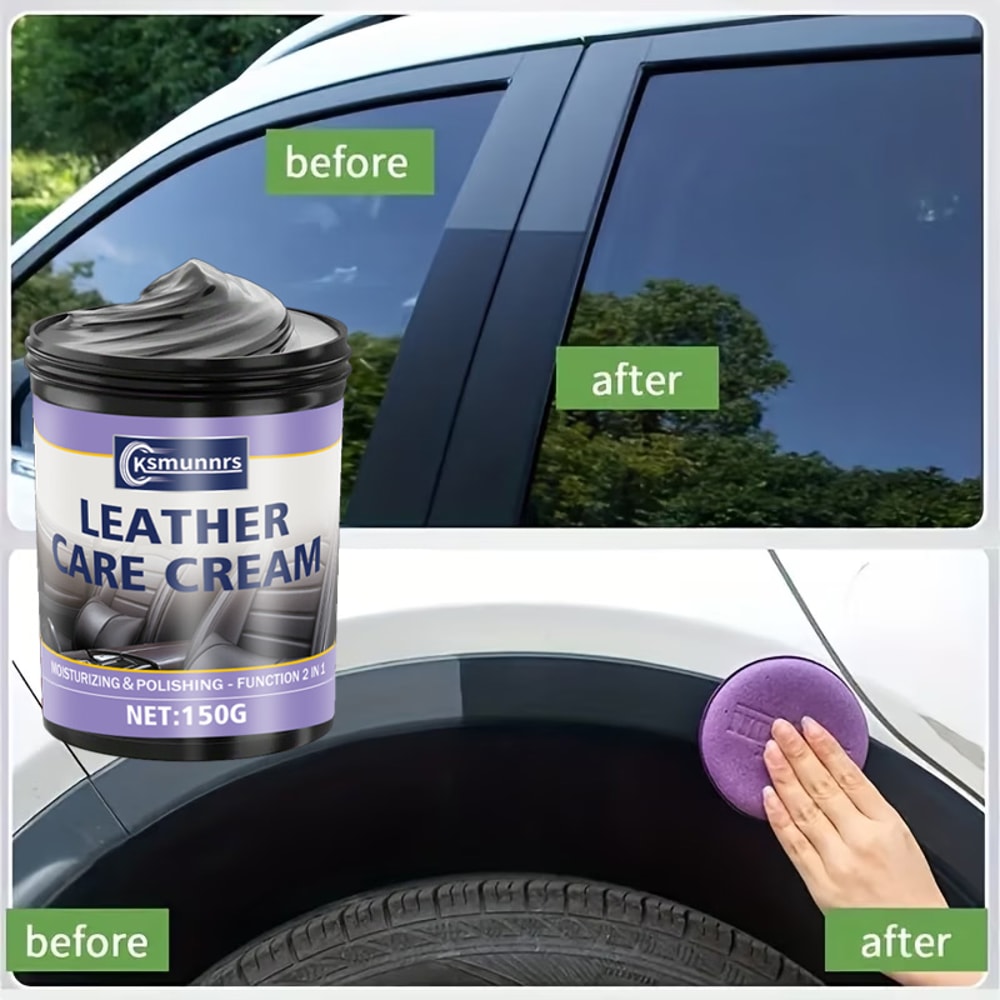 Car Plastic Restorer Scratch Repair Cream For Trim Tires And Interior 5