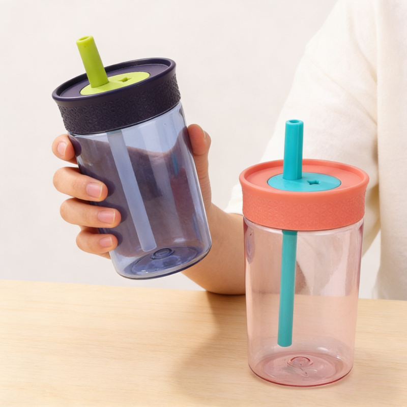 Mini Portable Straw Cup Cute Reusable Coffee Cup For Daily Sips 0