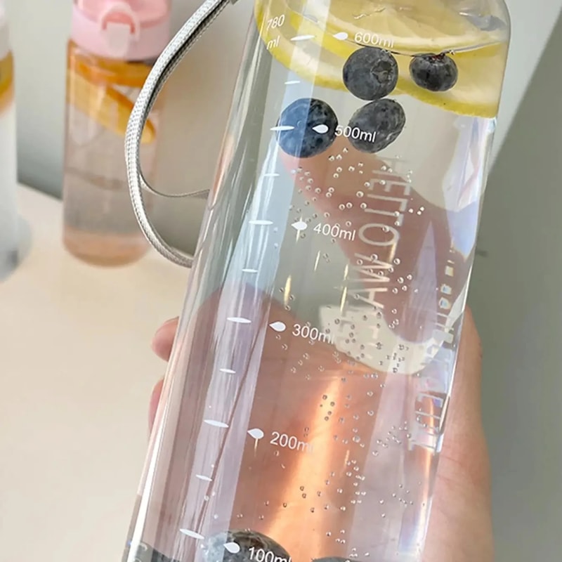 Sports Water Bottle With Straw Handle Large Capacity Gym Water Bottle 2