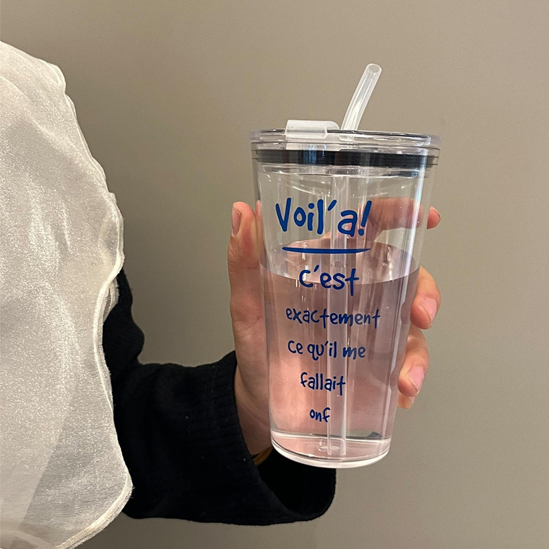 Cute Bow Tumbler Cup With Straw Lid Clear Iced Coffee Water Bottle 4