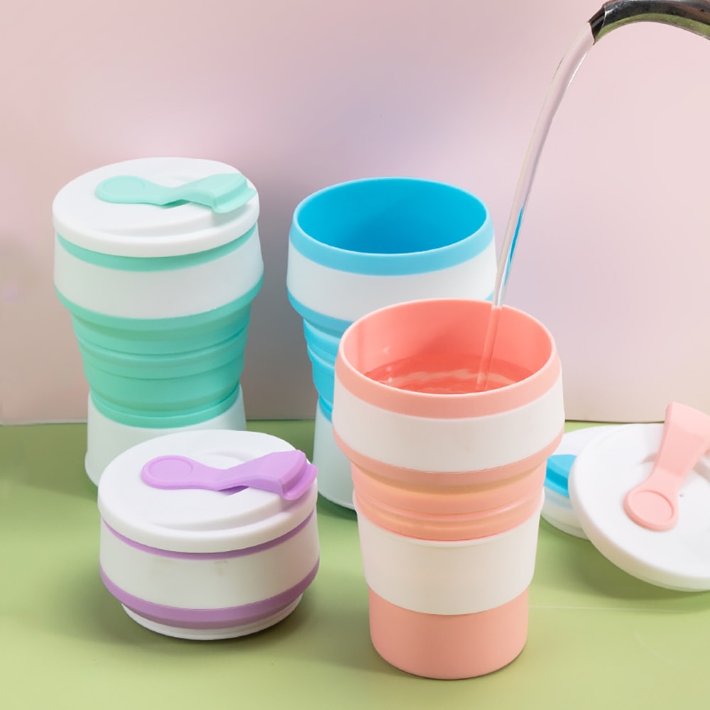 Collapsible Travel Cup BPA Free Silicone Folding Cup For Coffee Camping And Everyday Travel 1