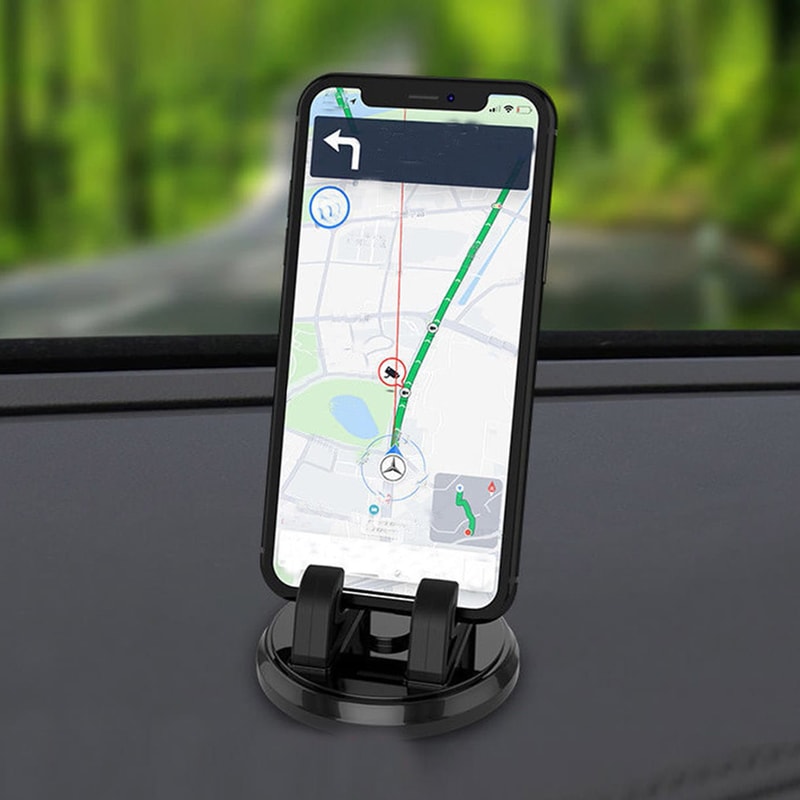 Rotatable Car Phone Holder Dashboard Phone Mount With Adhesive Base 0