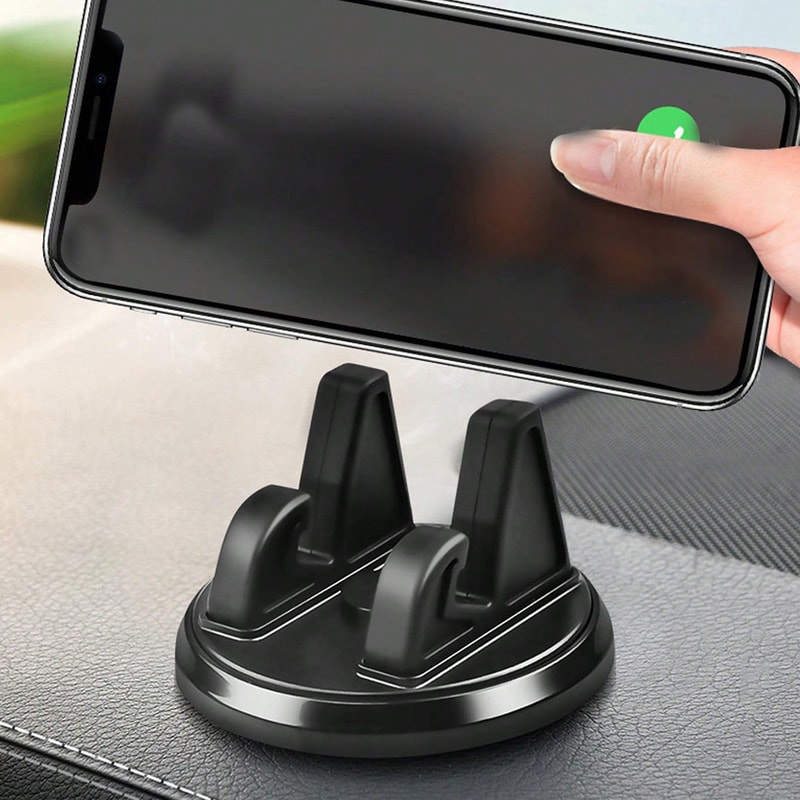 Rotatable Car Phone Holder Dashboard Phone Mount With Adhesive Base 5