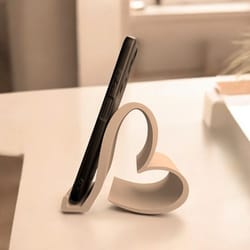 printed heart phone stand for desk universal phone and tablet holder