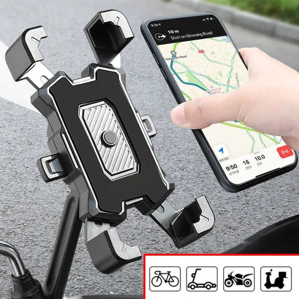 Nonslip Cycling Phone Stand Rotatable Phone Holder Motorcycle Motorcycle Bike Phone Mount Bracket F 0