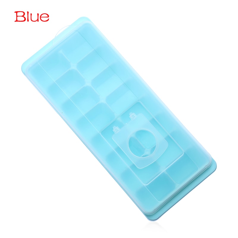 Covered Ice Cube Tray With Lid Reusable Freezer Cube Mold For Jelly And Drinks 6