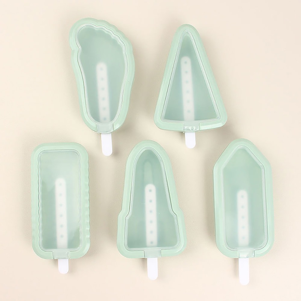 Silicone Popsicle Mold Set Multi-Shape Ice Cream Maker for Homemade Frozen Treats