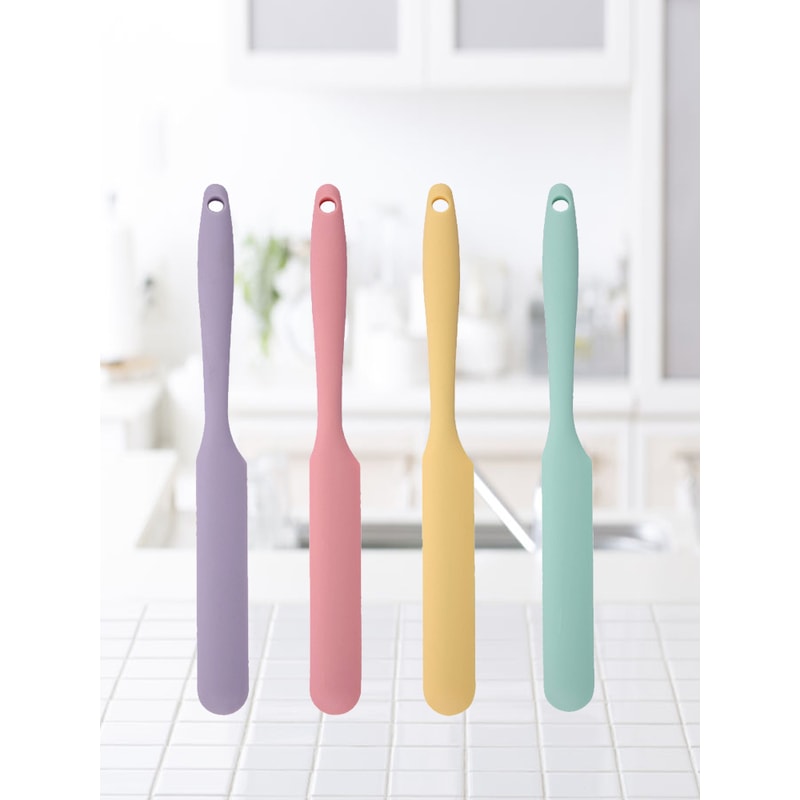 Food Grade Silicone Spatula Cake Scraper Heat Resistant Frosting Spatula 0