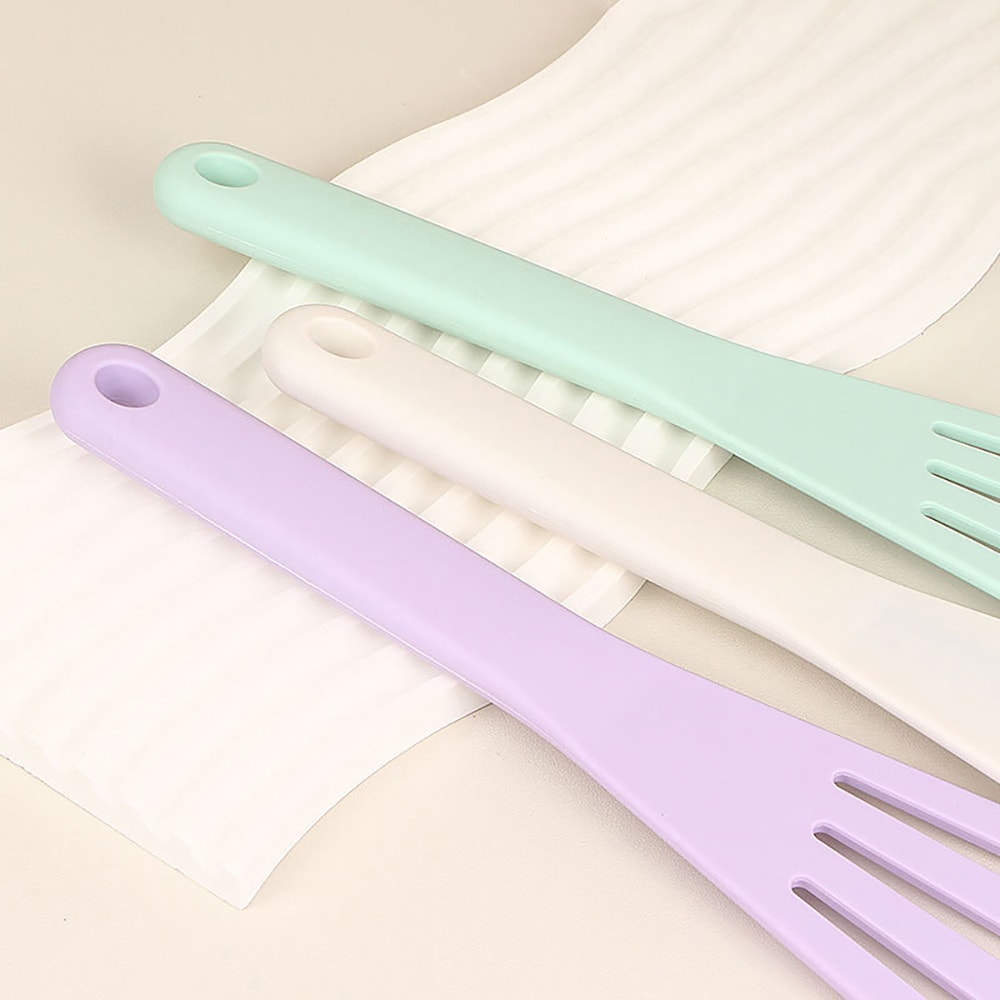 Silicone Fish Spatula With Drain Slots For Nonstick Cookware 4