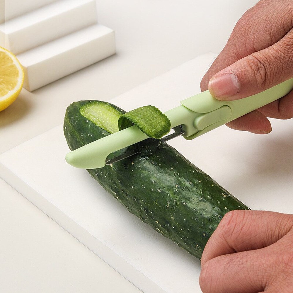 Folding Vegetable Peeler And Fruit Peeler Knife Stainless Steel Portable Kitchen Tool 3