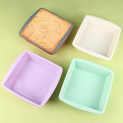 easy release silicone cake pan square baking pan for cakes brownies and diy desserts