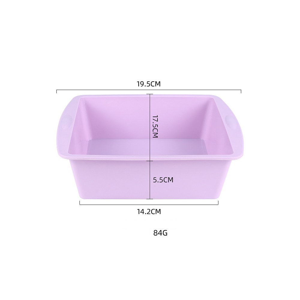 Easy Release Silicone Cake Pan Square Baking Pan for Cakes Brownies and DIY Desserts